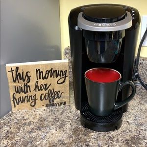 hand made coffee sign